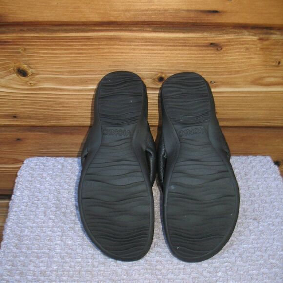 NWOB Vionic Lida Black Thong Sandals Shoes Size 7 - Picture 8 of 10